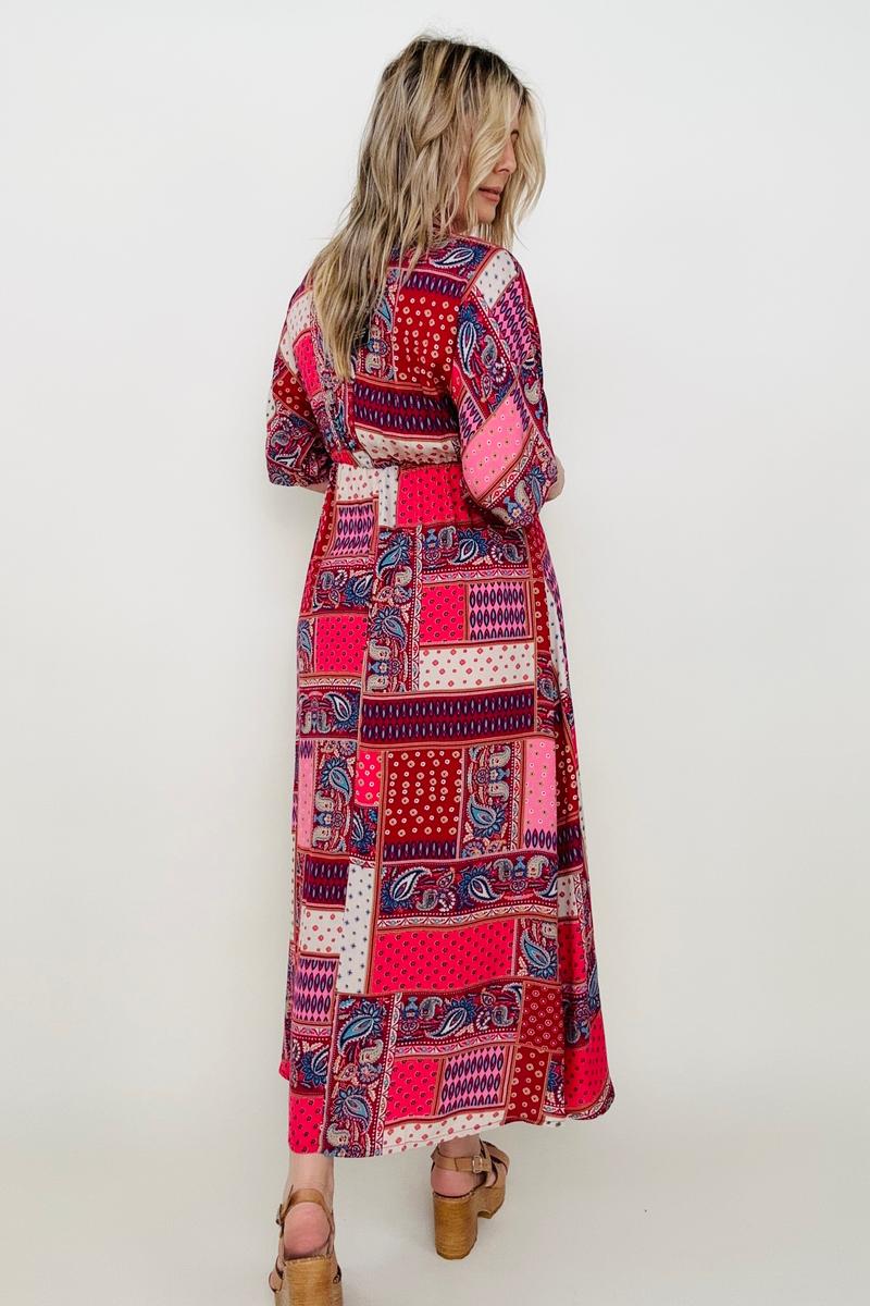 Paisley Patchwork Maxi Dress