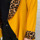 I Have A Dream Animal Print Blazer in Mustard