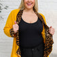 I Have A Dream Animal Print Blazer in Mustard