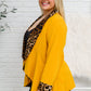 I Have A Dream Animal Print Blazer in Mustard