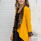 I Have A Dream Animal Print Blazer in Mustard