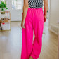 I Love These High Rise Wide Leg Pants in Hot Pink