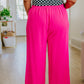 I Love These High Rise Wide Leg Pants in Hot Pink