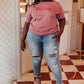 I Love Us Tee in Heather Mauve