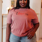 I Love Us Tee in Heather Mauve