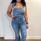 Judy Blue Control Top Retro Flare Overalls