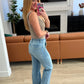 Judy Blue Mid Rise Wide Leg Jeans