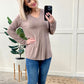 V Neck Top In Soft Macchiato 11.24