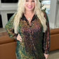 Shimmering Splendor Sequin Shirt Dress