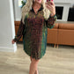 Shimmering Splendor Sequin Shirt Dress