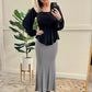 Striking Maxi Skirt In Black & White Stripes 11.21