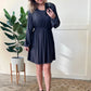 French Gray Swing Dress With Flattering Seam Lines 11.24