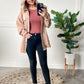 Sleeveless Ruffle Bodysuit In Dusty Mauve
