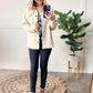 Mineral Wash Button Down Denim Jacket In Fall Pear