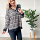 Let It Snow Knit Top In Evening Star