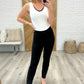 Judy Blue Mid Rise Classic Slim Jeans in Black