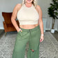 Weekend Hero Wide Leg Sweats in Olive