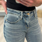 Judy Blue Elodie Mid Rise Distressed Boyfriend Jeans