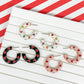 PREORDER: Little Heart Enamel Hoop Earrings in Pink