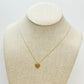 PREORDER: Crystal-Studded Gold-Dipped Heart Pendant Necklace