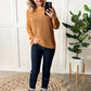 Chenille Cable Knit Sweater In Golden Amber