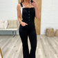 Judy Blue Imogene Tummy Control Retro Flare Overalls in Black