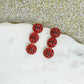 PREORDER: Sporty Rhinestone Trio Dangle Earrings in Assorted Styles