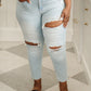 Judy Blue Super Light Destroyed Boyfriend Jeans