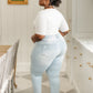 Judy Blue Super Light Destroyed Boyfriend Jeans