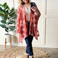 Ultra Soft Velvet Floral Kimono In Dusty Pink