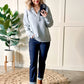 Ultra Soft Collared Pullover In Heathered Grey