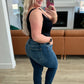 Judy Blue Midrise Cuffed Boyfriend Jeans