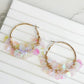 PREORDER: Gold Sequin Hoop Earrings in Three Colors