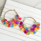 PREORDER: Gold Sequin Hoop Earrings in Three Colors