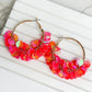 PREORDER: Gold Sequin Hoop Earrings in Three Colors