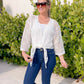 PREORDER: Tie Waist Mesh Cardigan in Three Colors