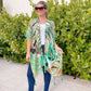 PREORDER: Tropical Palm Print Kimono in Two Colors