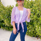 PREORDER: Tie Waist Mesh Cardigan in Three Colors