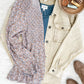 Mineral Wash Button Down Denim Jacket In Fall Pear