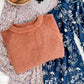 Knit Sweater With Zipper Sleeve Detail In Rustic Fall