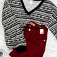 Let It Snow Knit Top In Evening Star