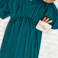Dolman Sleeve Dress In Hunter Green