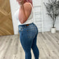 Judy Blue Mid Rise Vintage Skinny Jeans