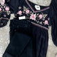 Savanna Jane Embroidered Sweetheart Top In Purple & Pink Florals