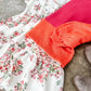 Colorblock Knit Sweater In Pink, Orange & Ivory
