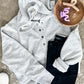 Oversized Hoodie With Kangaroo Pocket In Heathered Grey