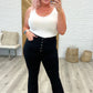 Judy Blue High Rise Button Fly Bootcut Jeans in Black