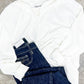 Cowl Neck Pullover In Simply White