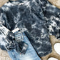 In From The Cold Pullover In Charcoal Blue