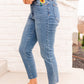 Judy Blue Sunflower Embroidery Jeans